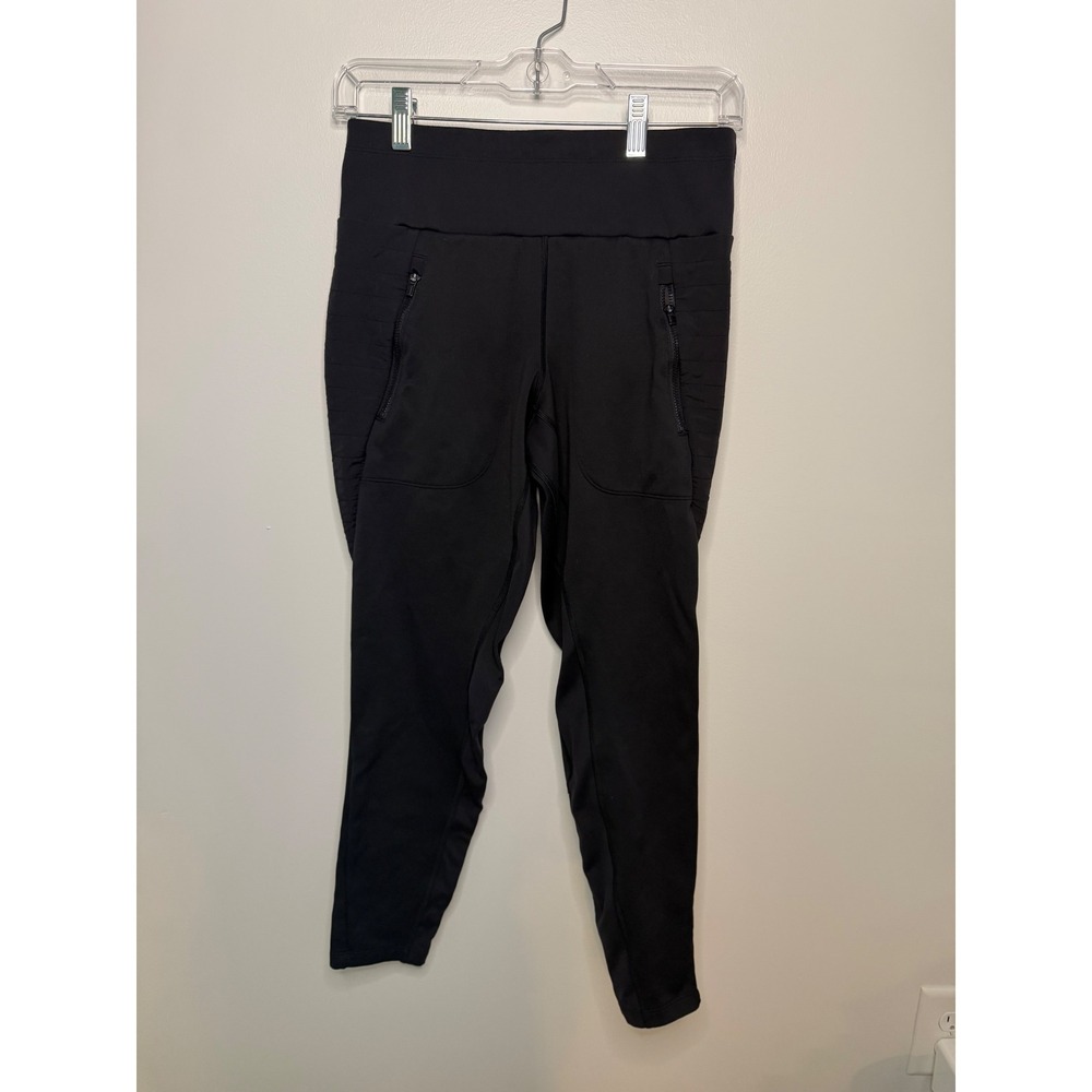 Athleta Peak Hybrid Fleece Tight Black High Rise Leggings Small